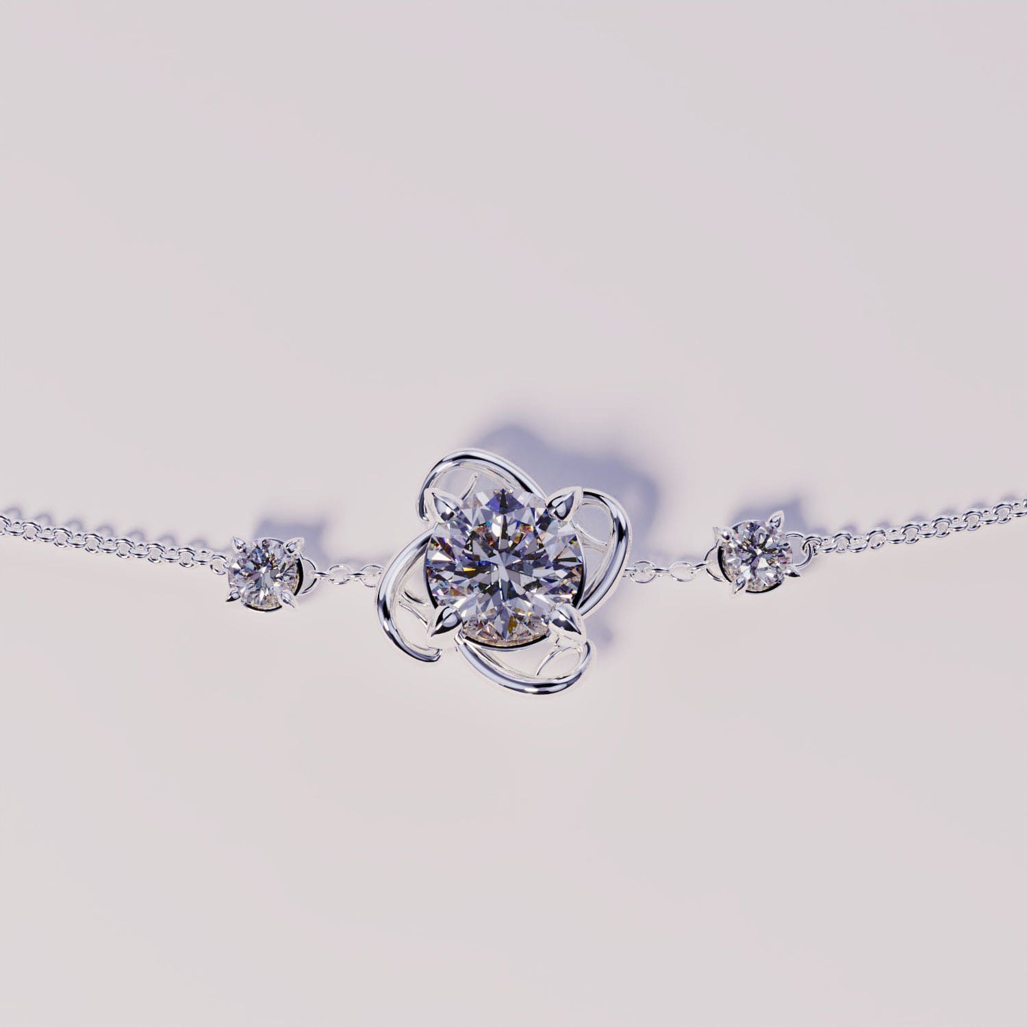 Bracelet Pierre de Naissance Diamant Avril - Argent Sterling S925