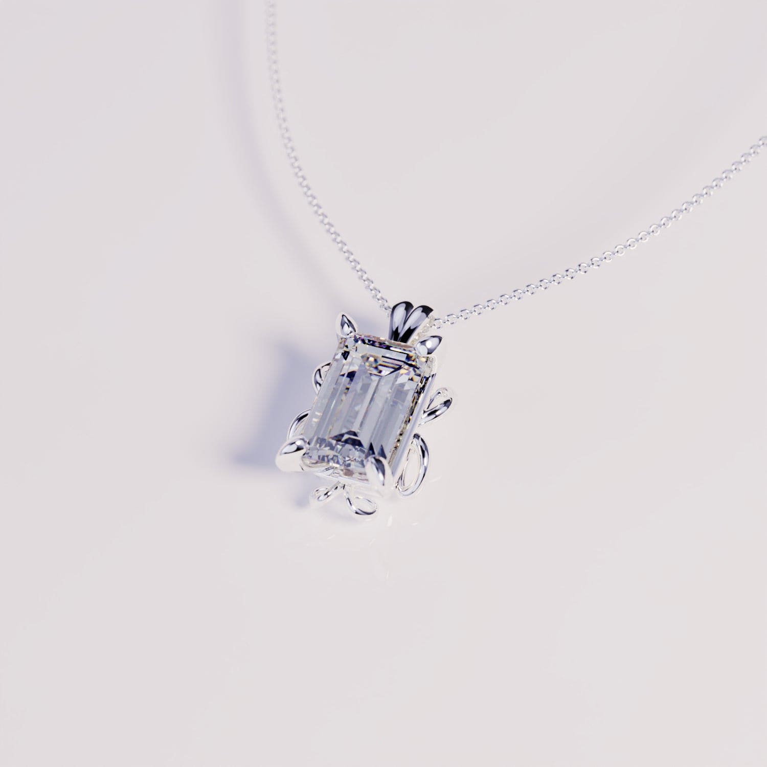 Collier Pierre de Naissance Diamant Avril - Argent Sterling S925