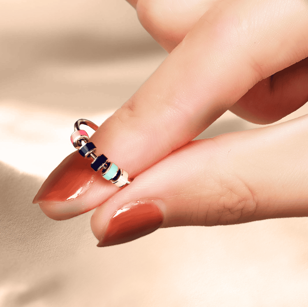 Bague anti-stress en émail