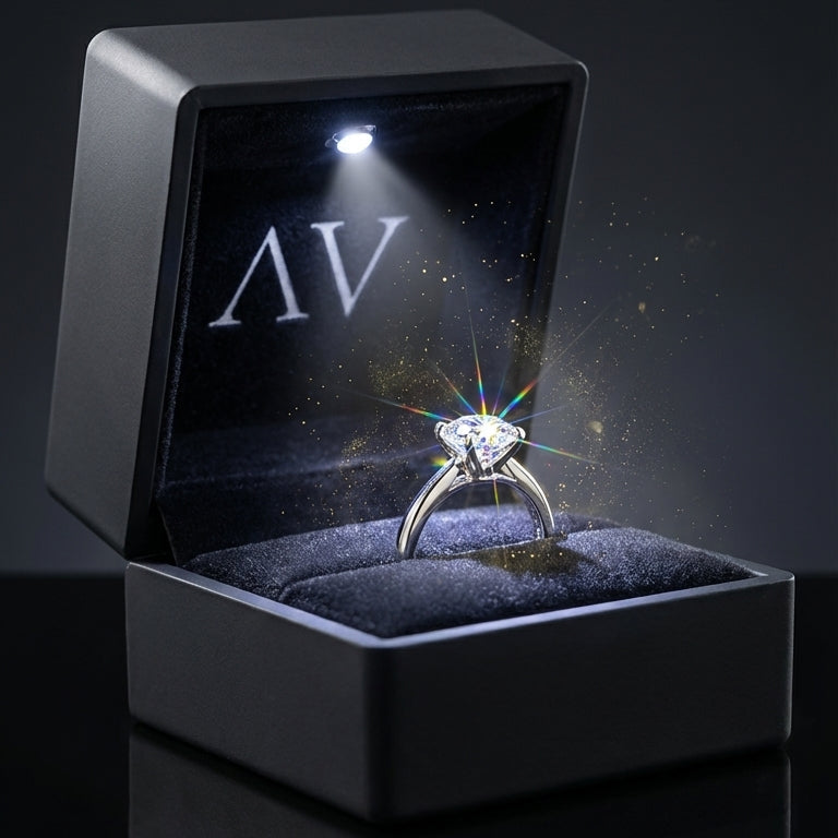 Luxury Velvet LED Jewelry Giftbox