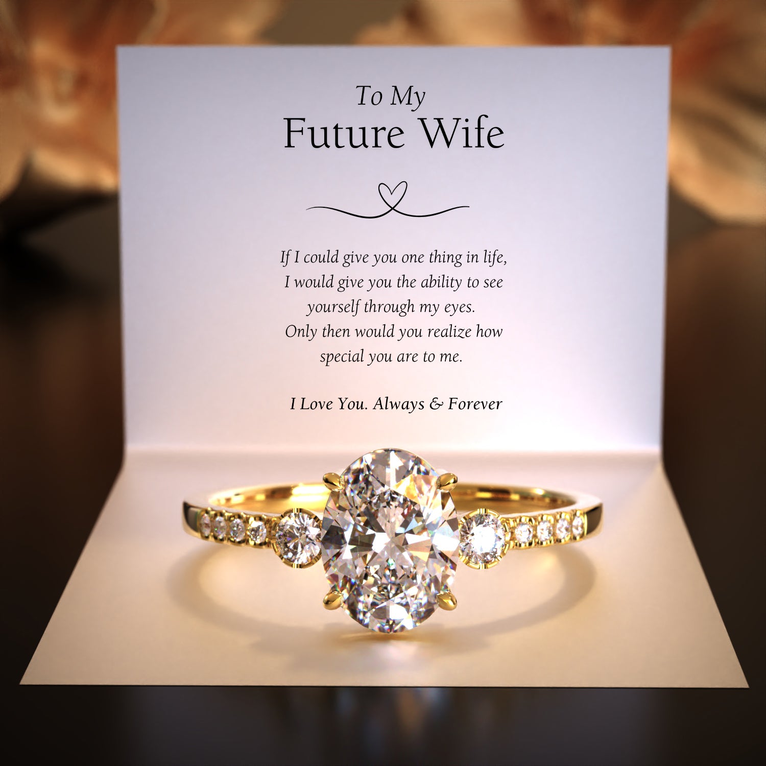 La Bague Luna en Or 18K | À Ma Future Épouse