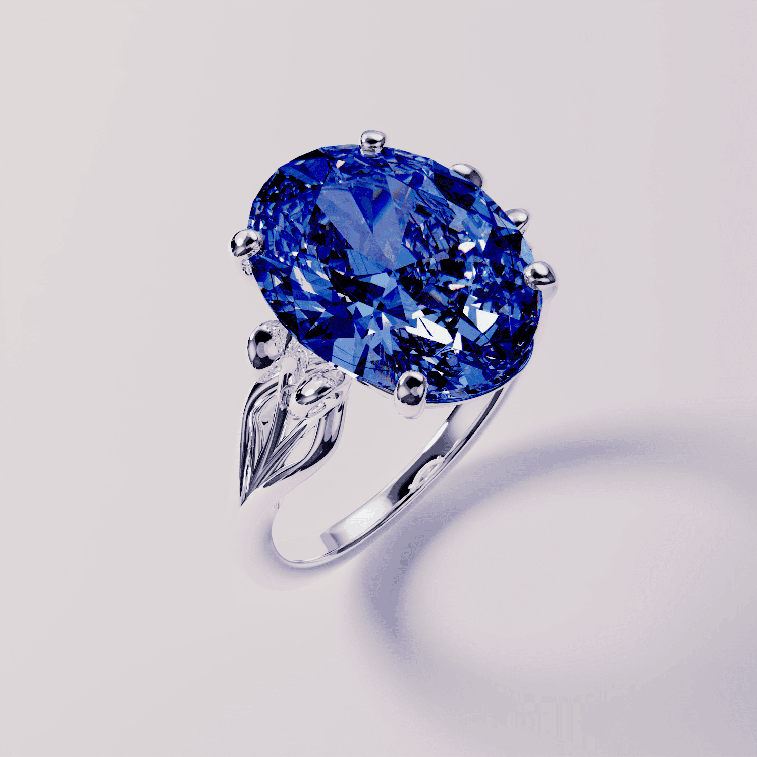 Bague Saphir de Septembre - Argent Sterling S925