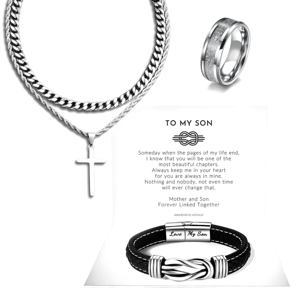 Bracelet Infini Homme 'Mère & Fils' Liés Pour Toujours