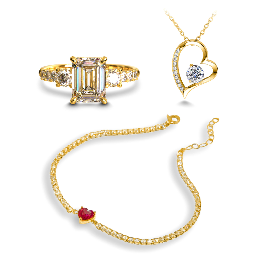 L'ensemble de bijoux Moissanite Nova Elise