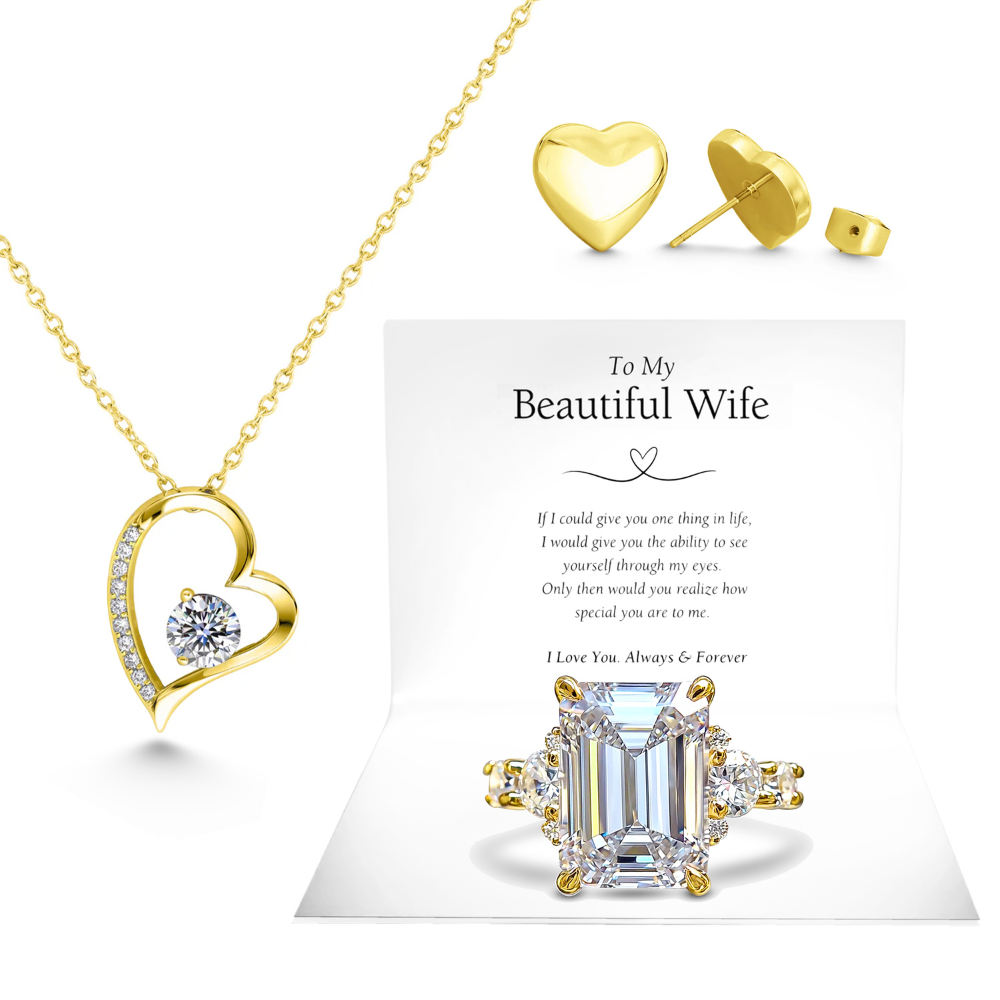 L'ensemble de bijoux cadeau 'À ma femme' Bella Jewel