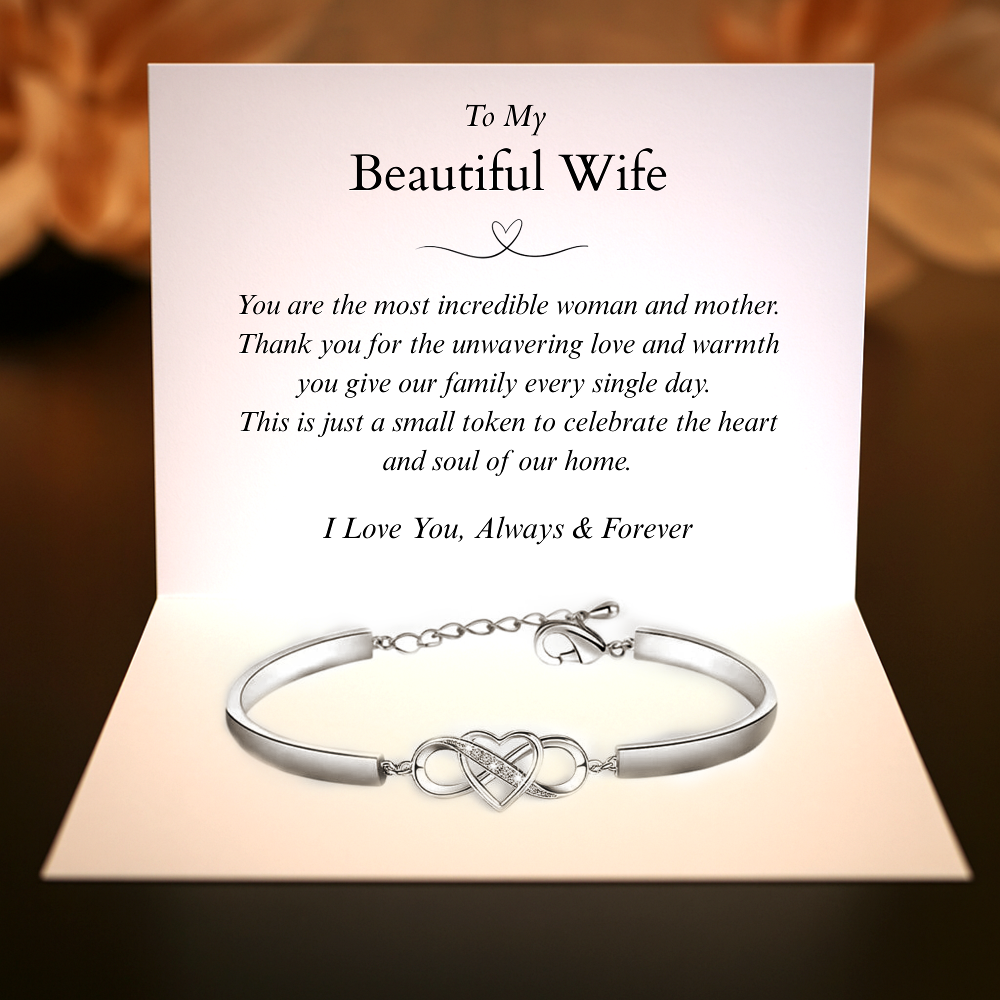 À ma merveilleuse épouse | Bracelet Amour Infini