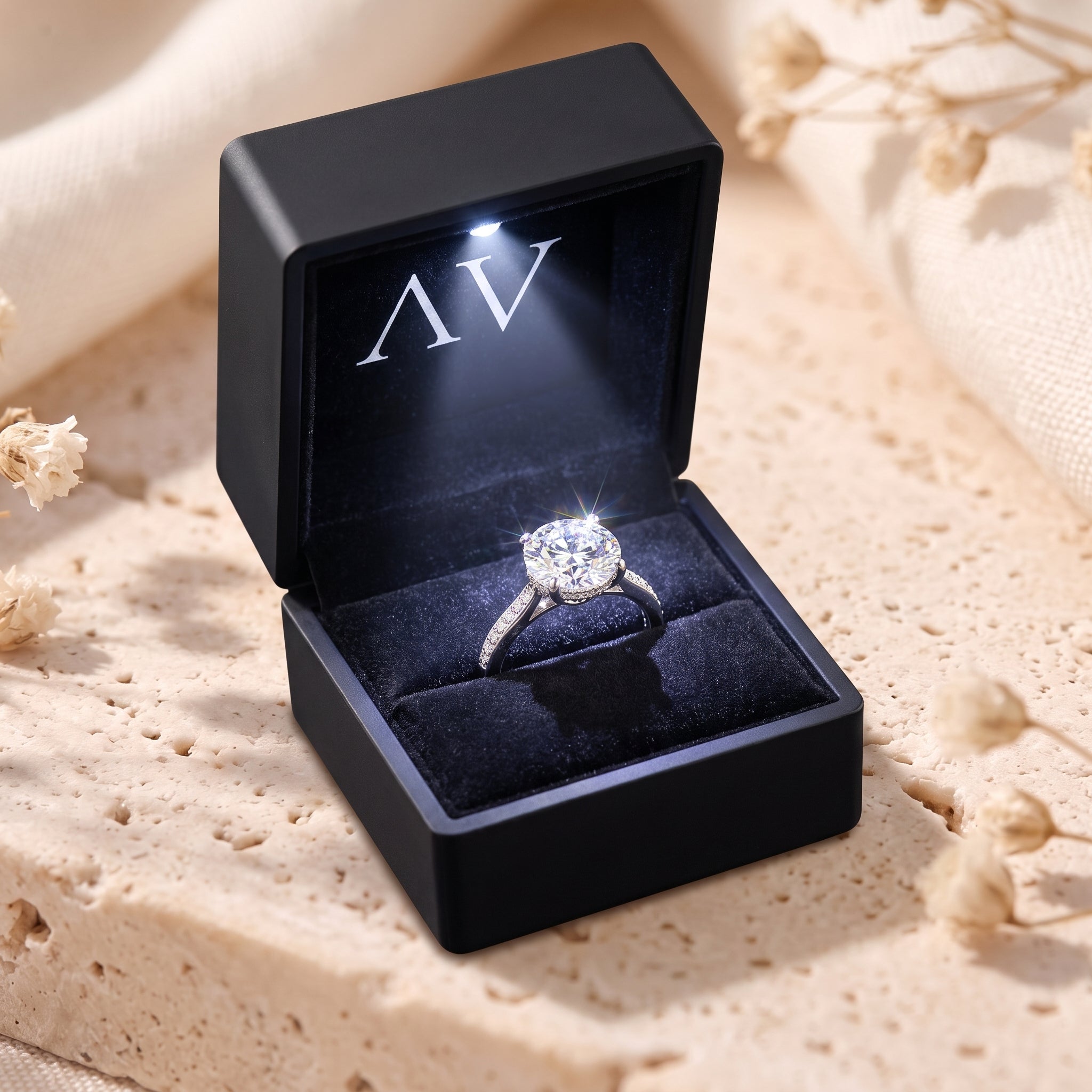 YLQ4585-rings - Premium LED Gift Box Presentation