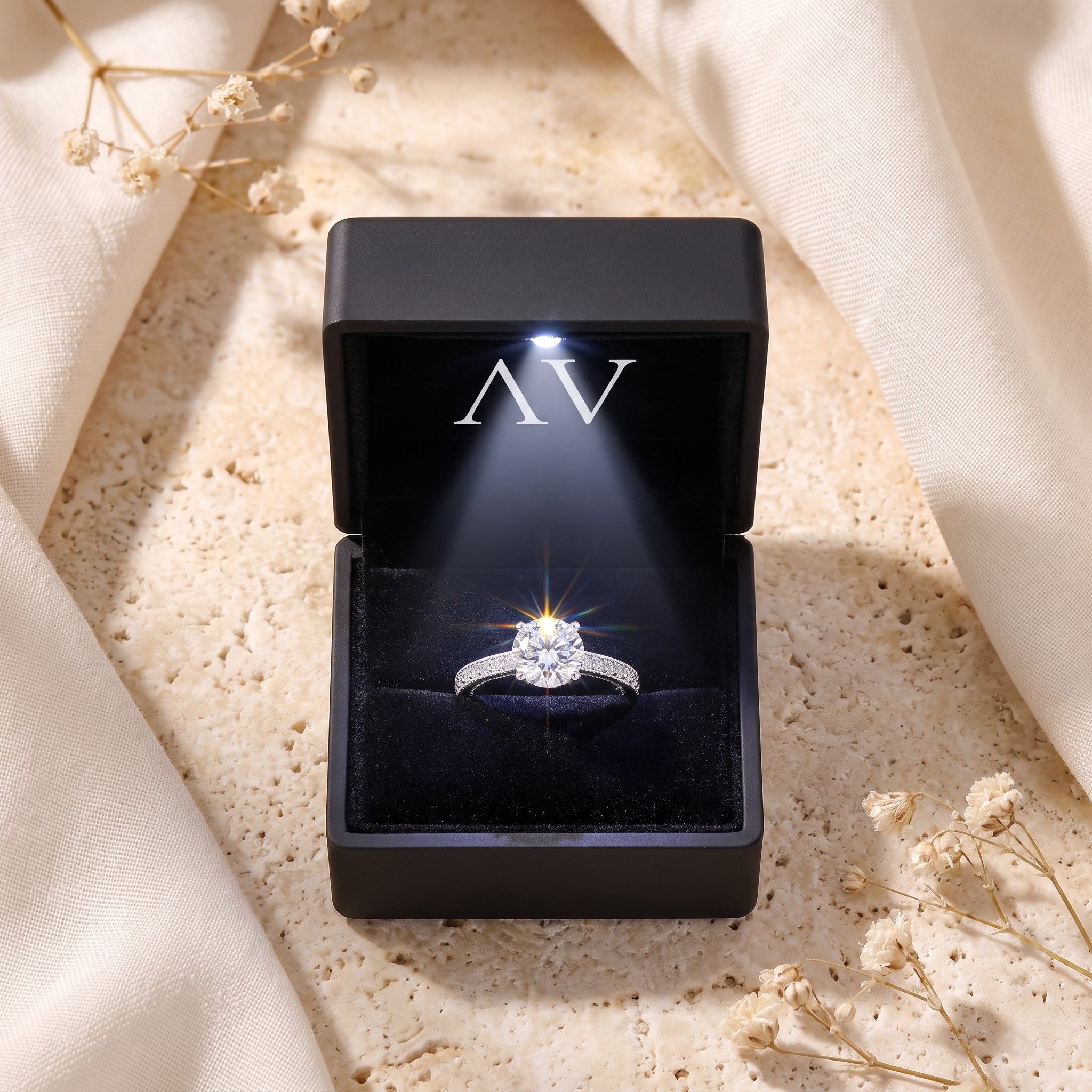 YLQ4594-rings - Premium LED Gift Box Presentation