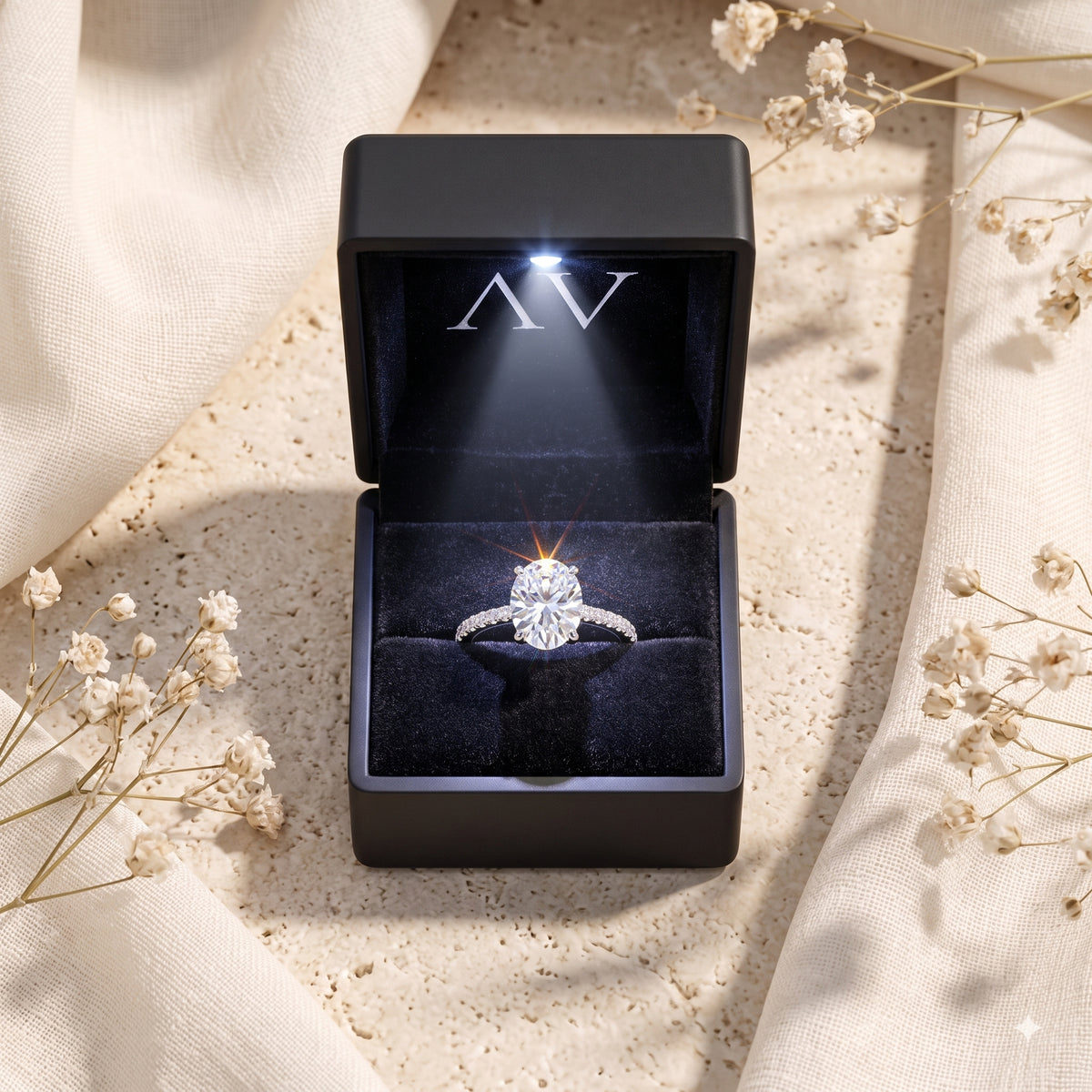 YLQ4612-rings - Premium LED Gift Box Presentation