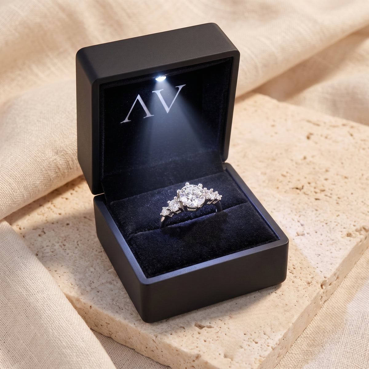 YLQ4637-rings - Premium LED Gift Box Presentation
