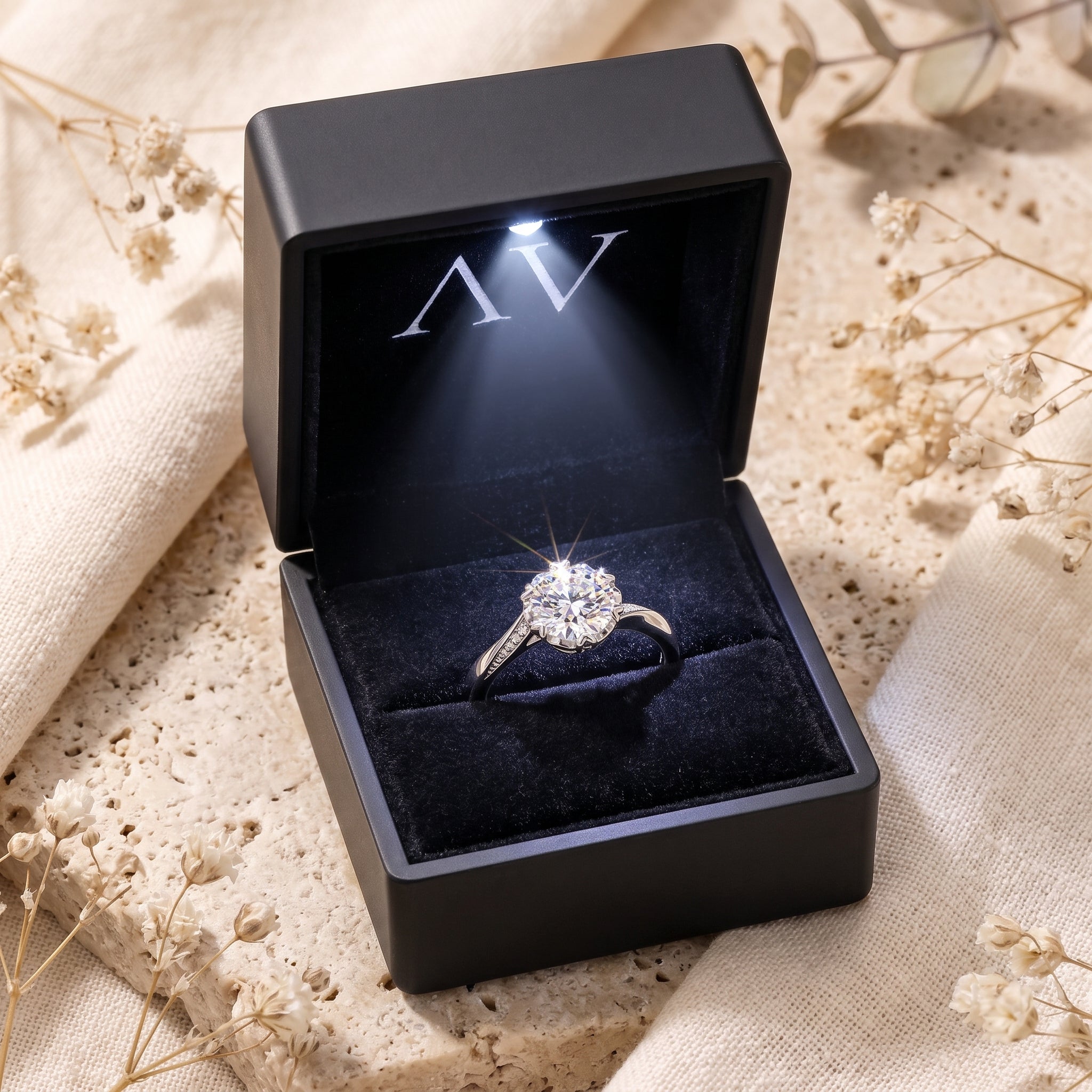 YLQ4712-rings - Premium LED Gift Box Presentation