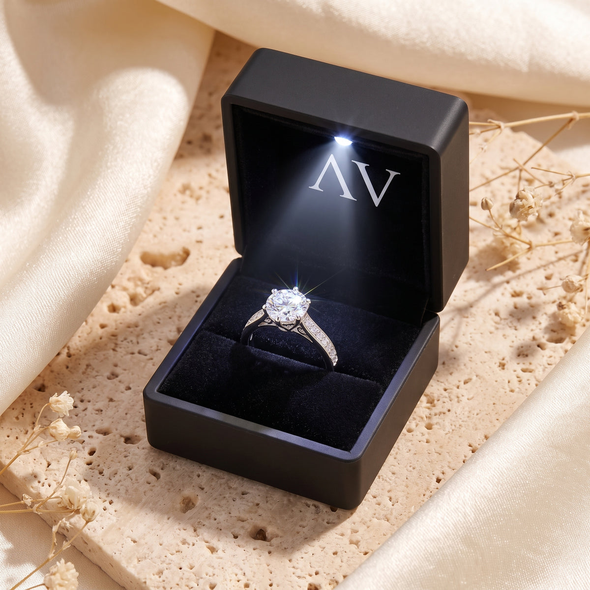 YLQ4809-rings - Premium LED Gift Box Presentation