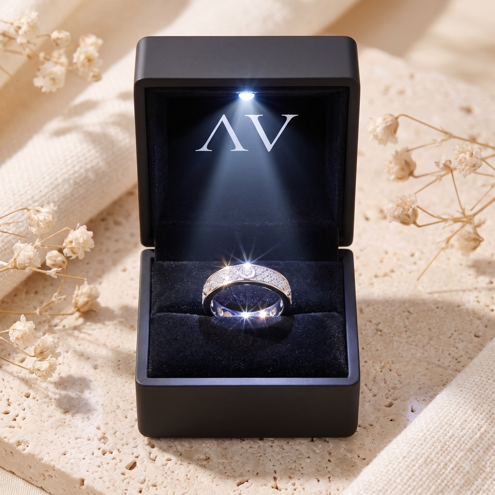YLQ4865-rings - Premium LED Gift Box Presentation