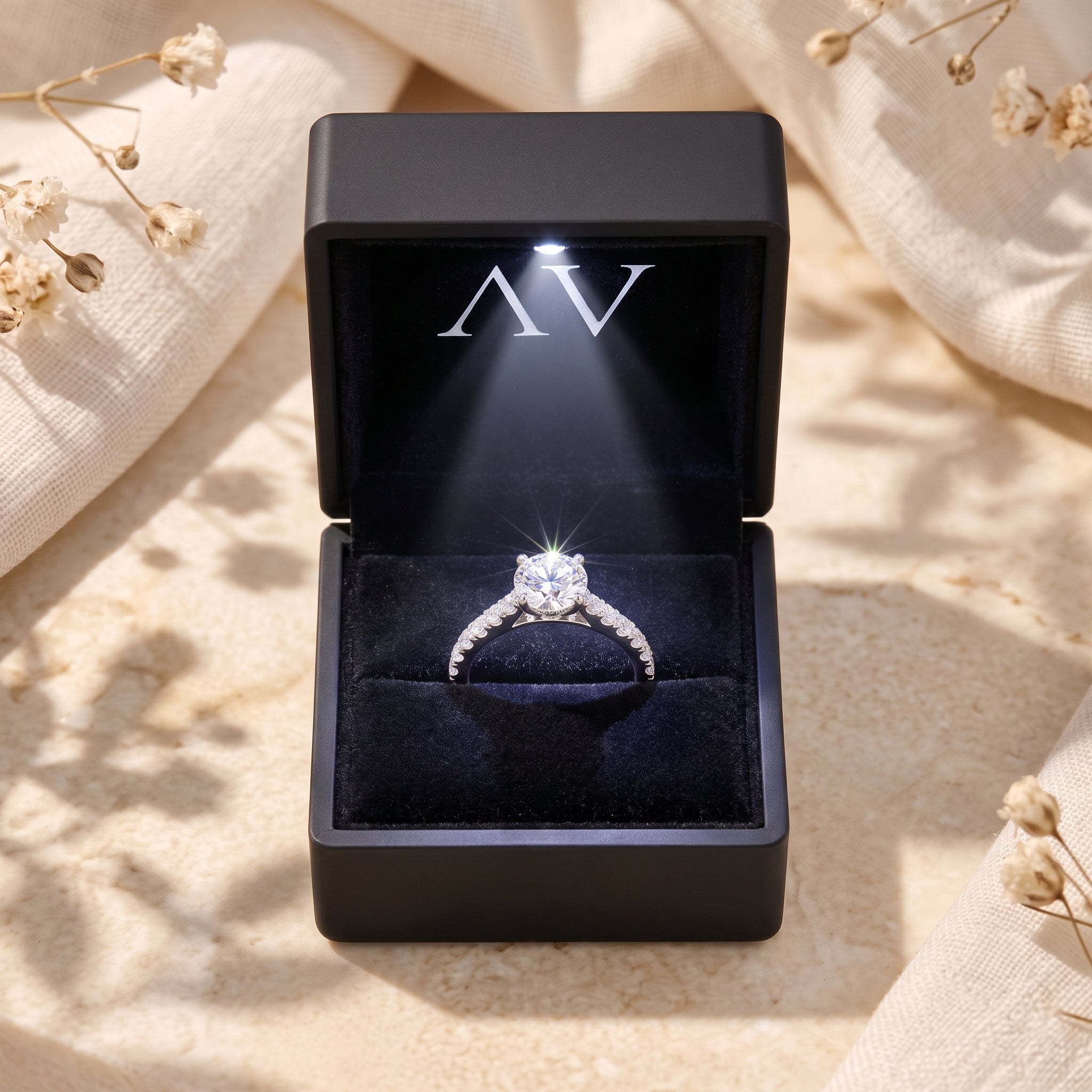 YLQ4887-rings - Premium LED Gift Box Presentation