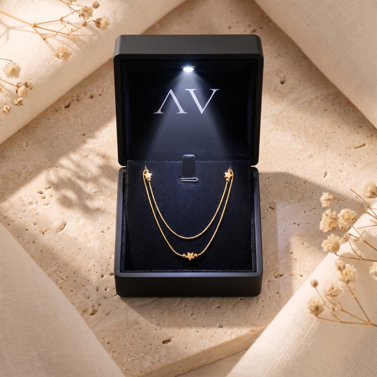YLQ49166-NECKLACE - Premium LED Gift Box Presentation