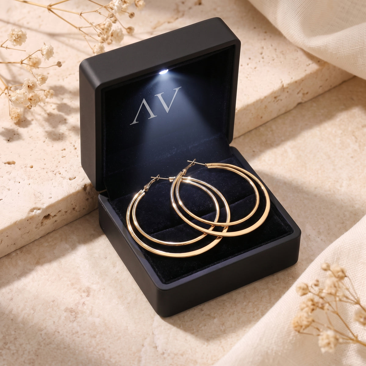 YLQ49214-earrings - Premium LED Gift Box Presentation