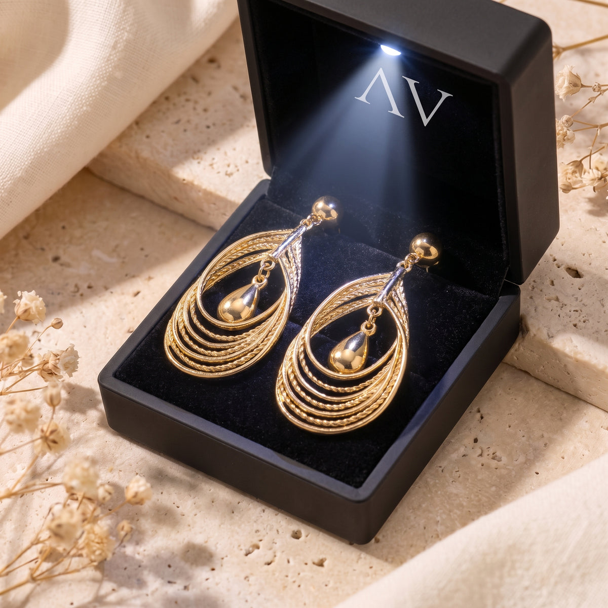 YLQ49215-earrings - Premium LED Gift Box Presentation