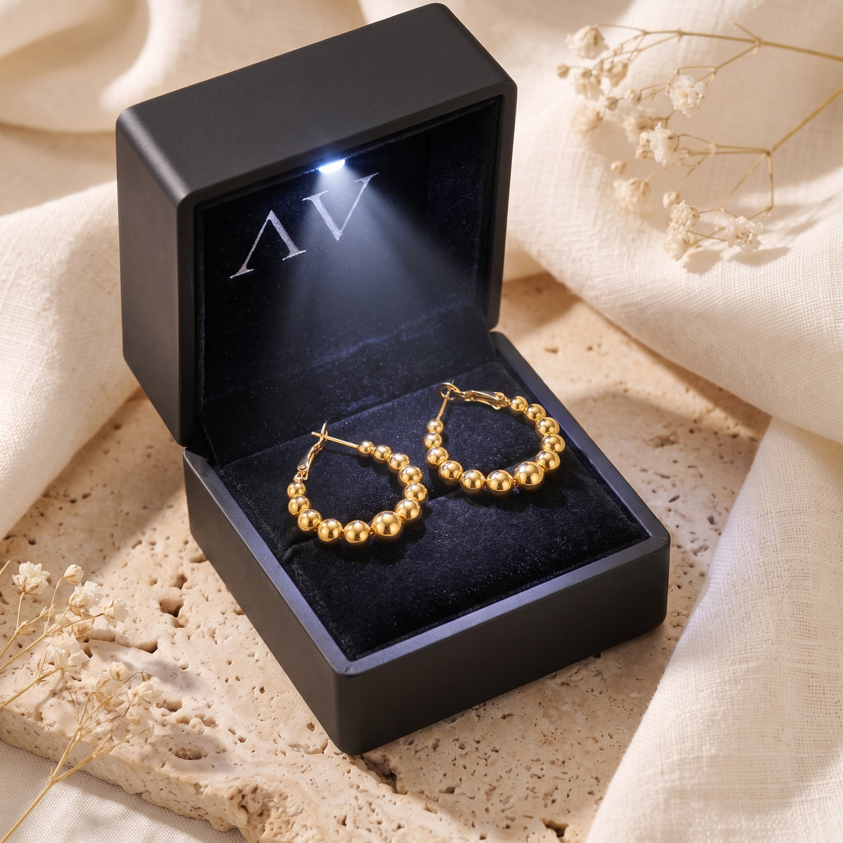 YLQ49221-earrings - Premium LED Gift Box Presentation