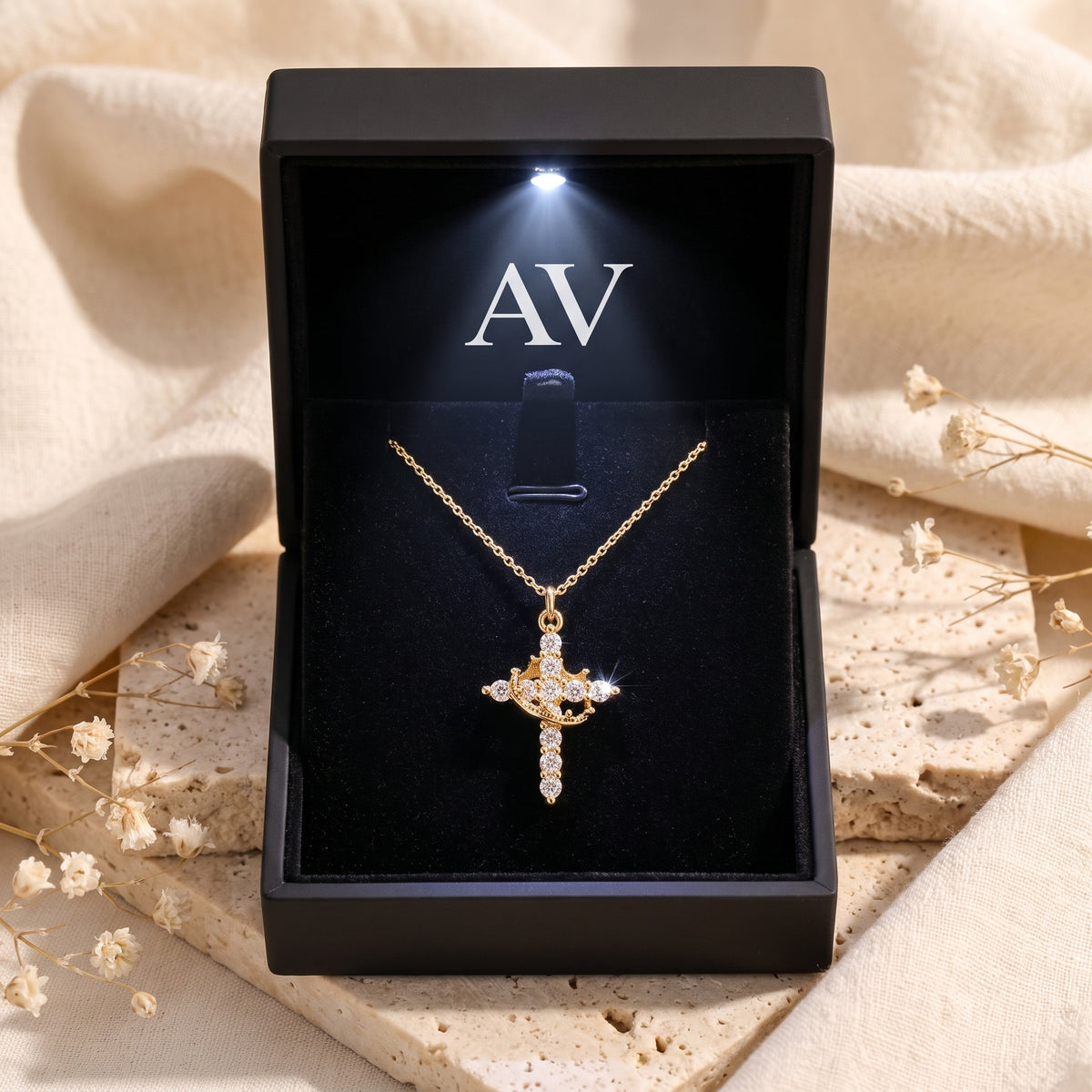 YLQ49283-NECKLACE - Premium LED Gift Box Presentation