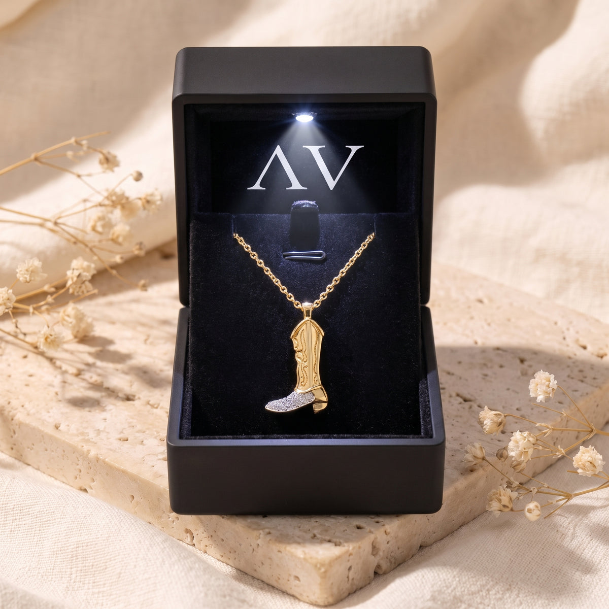 YLQ49314-NECKLACE - Premium LED Gift Box Presentation