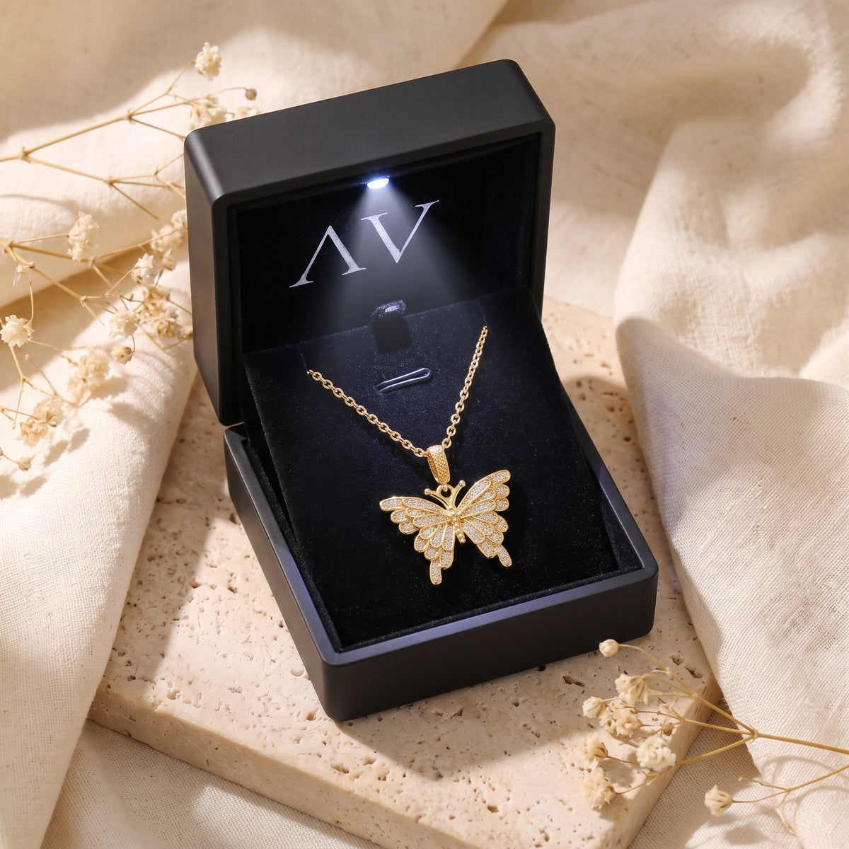 YLQ49317-NECKLACE - Premium LED Gift Box Presentation