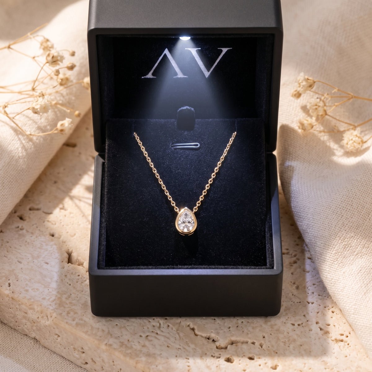 YLQ49355-NECKLACE - Premium LED Gift Box Presentation