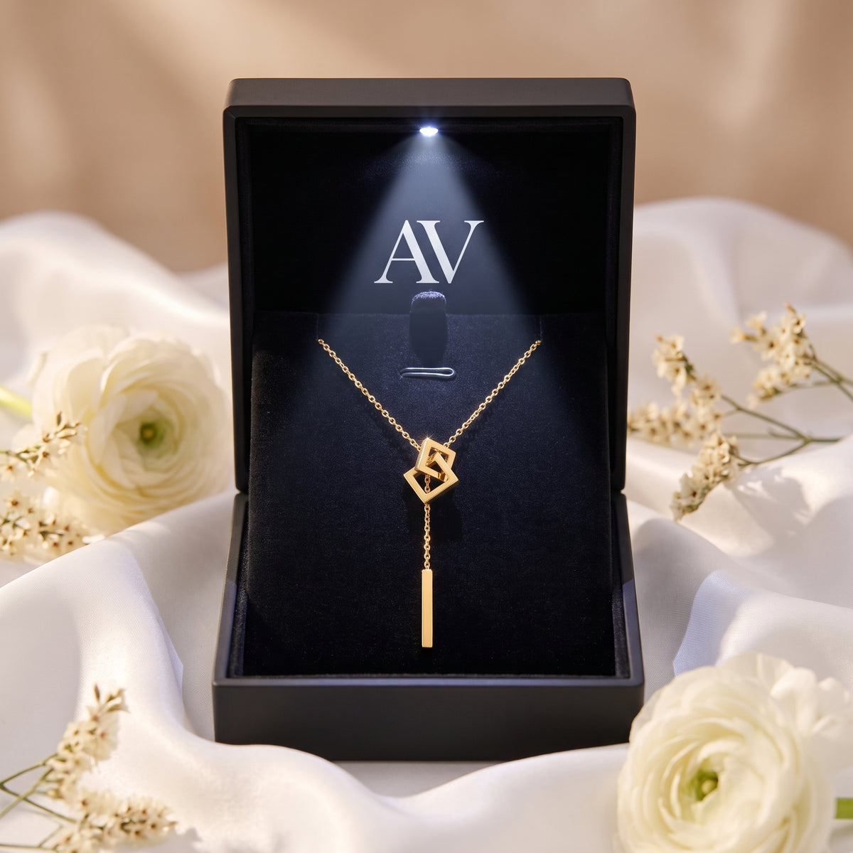 YLQ49361-NECKLACE - Premium LED Gift Box Presentation