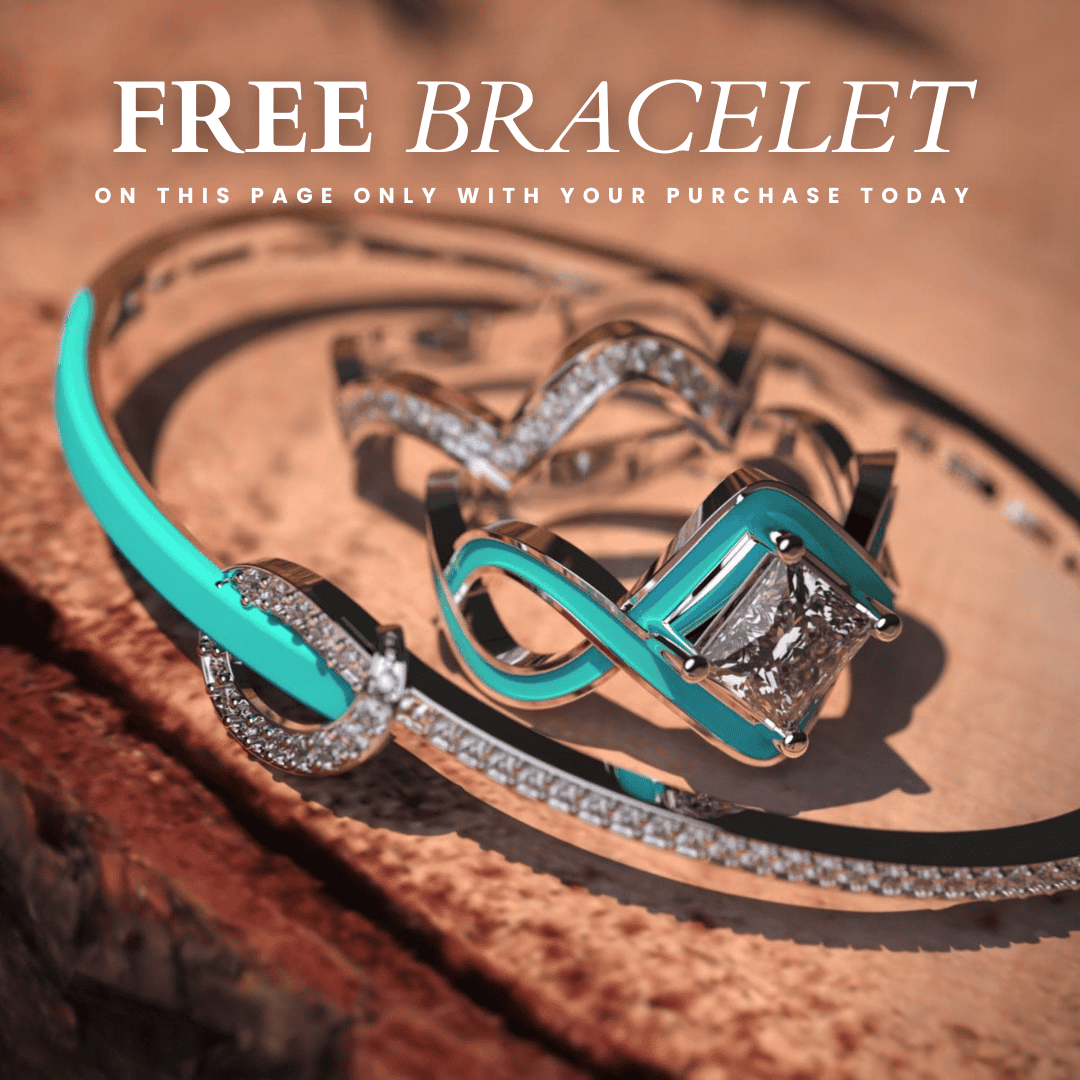 L'Onde Océane : Bague 2 pièces + Bracelet GRATUIT - Argent Sterling S925