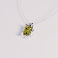 November Topaz Birthstone Necklace - S925 Sterling Silver