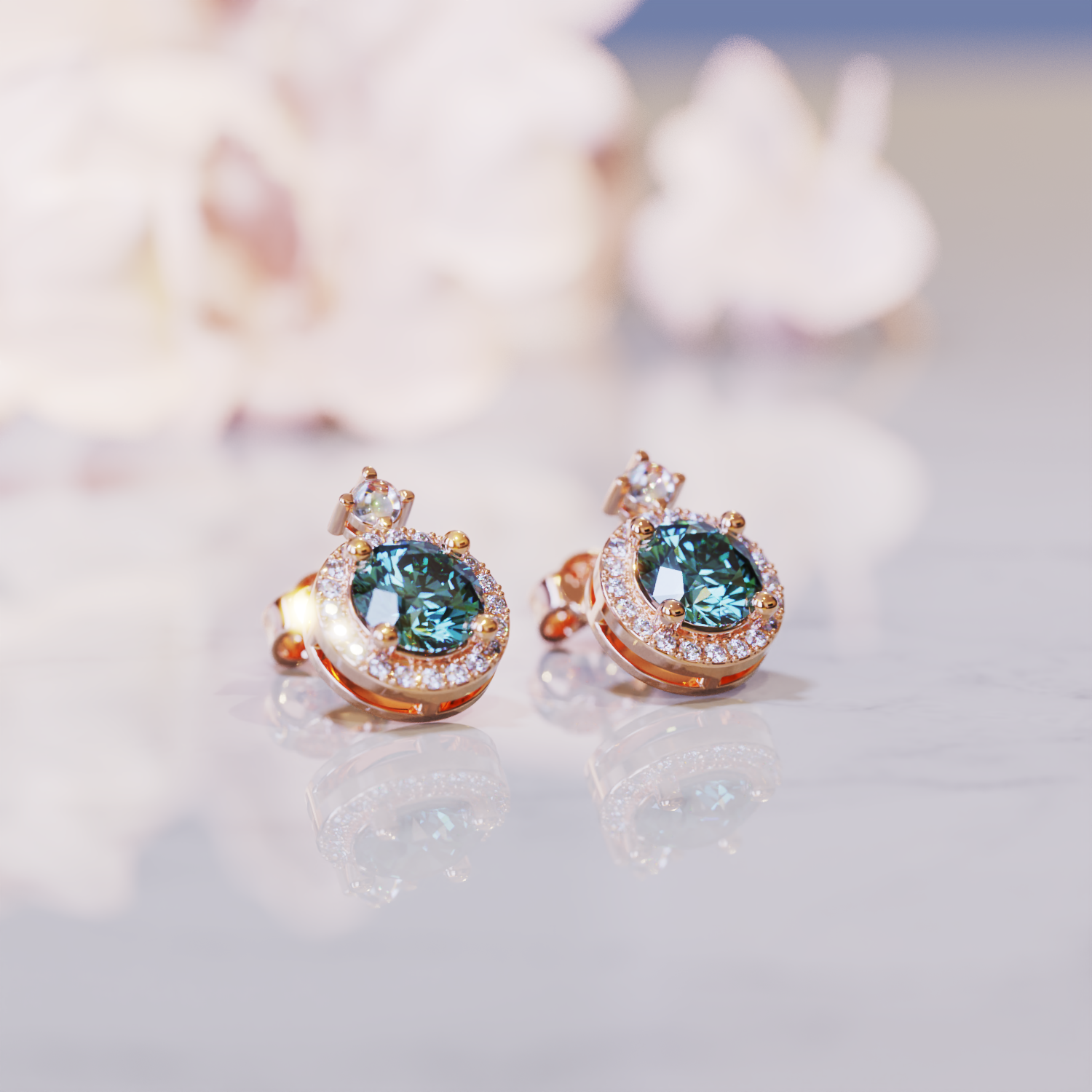 Les Boucles d'Oreilles Zen Alexandrite