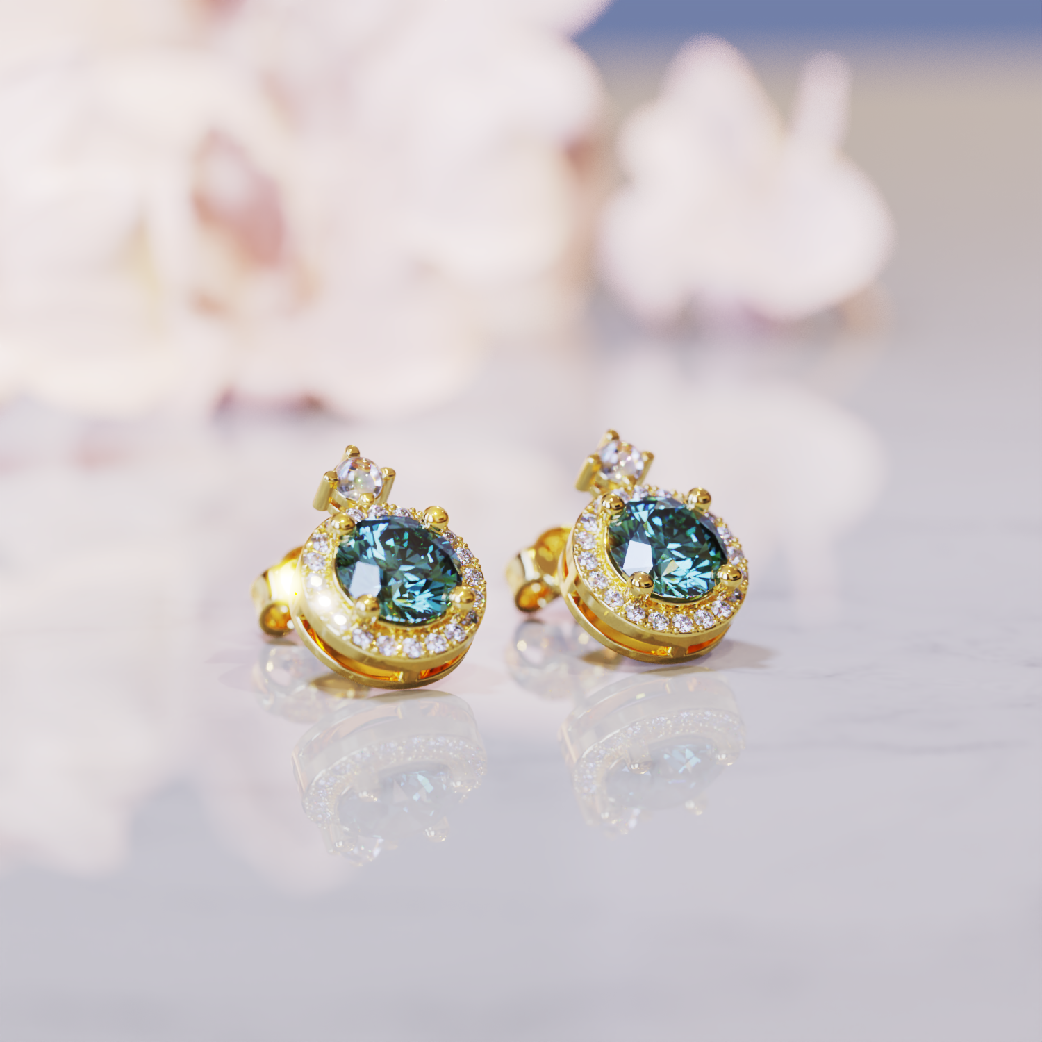 Les Boucles d'Oreilles Zen Alexandrite