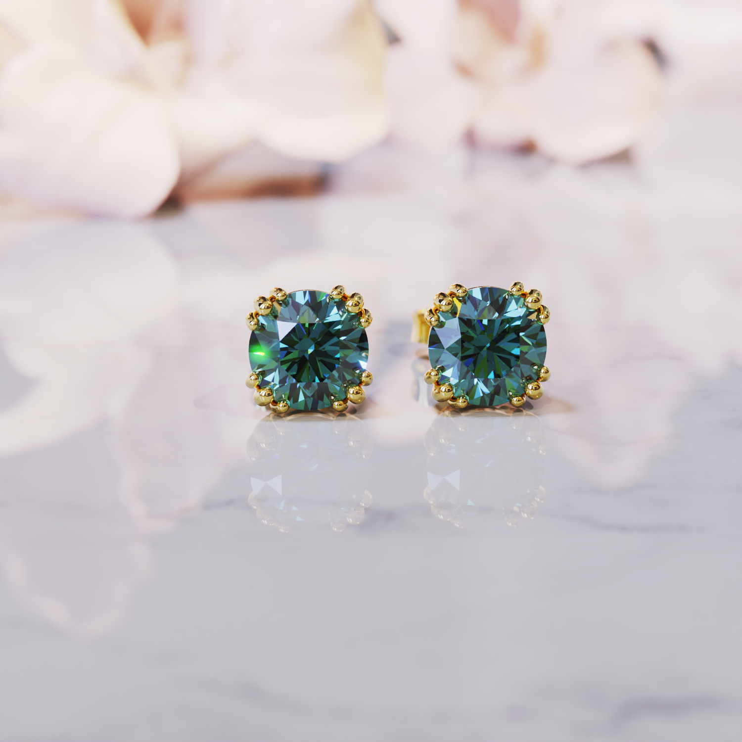 À Ma Magnifique Épouse | Boucles d'Oreilles Alexandrite 2CT | Cadeau Pour Elle