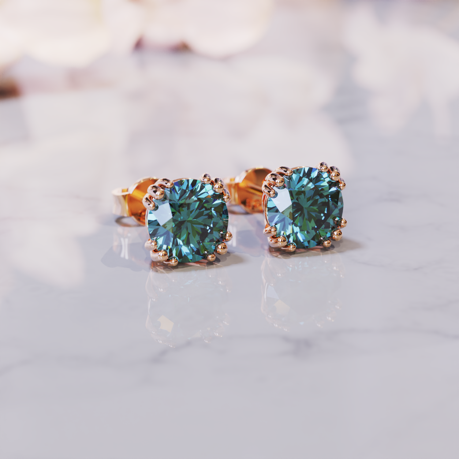 À Ma Magnifique Épouse | Boucles d'Oreilles Alexandrite 2CT | Cadeau Pour Elle