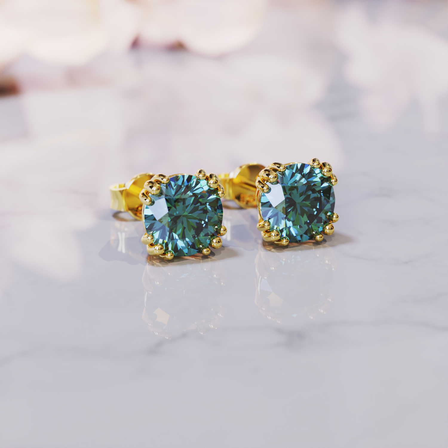 À Ma Magnifique Épouse | Boucles d'Oreilles Alexandrite 2CT | Cadeau Pour Elle
