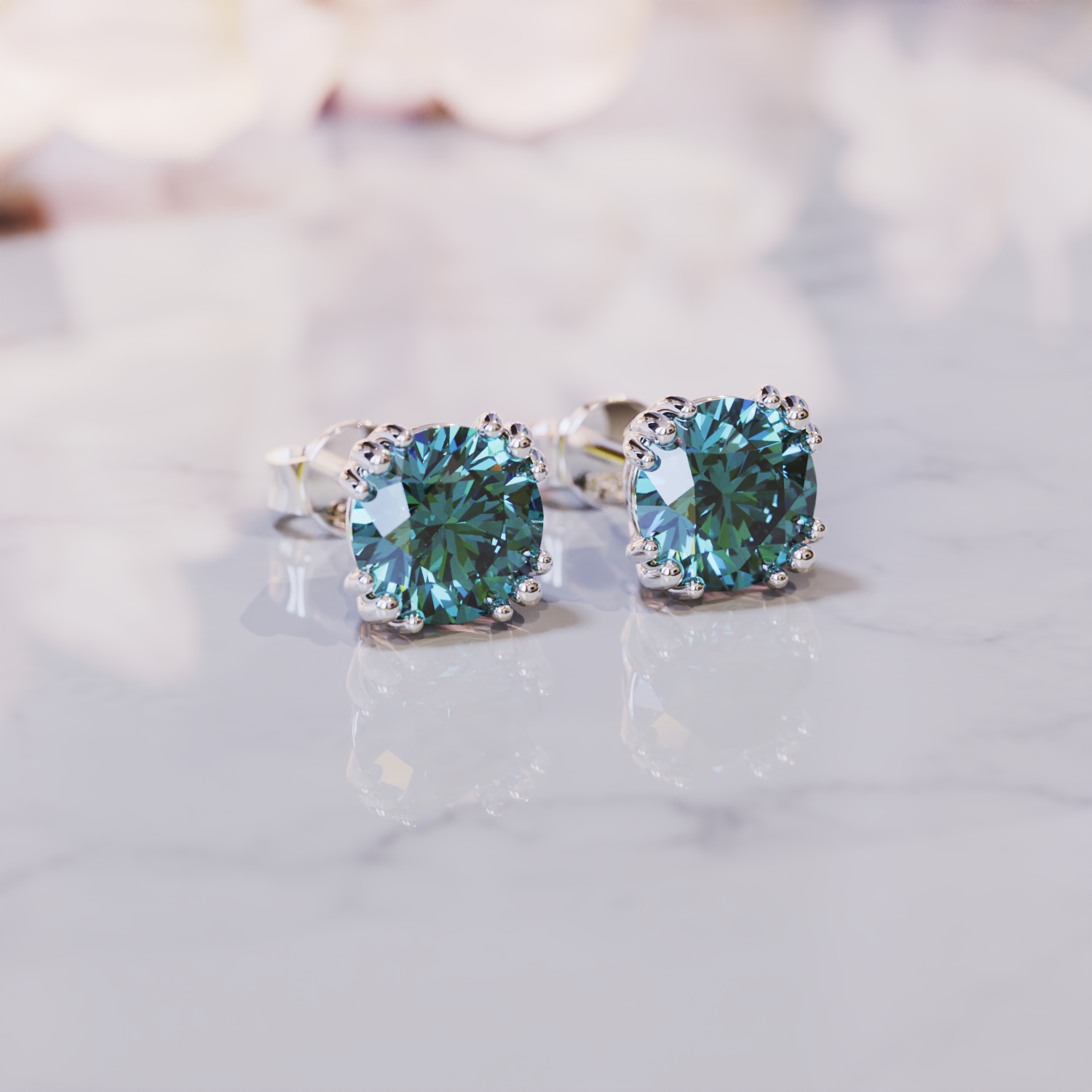 À Ma Magnifique Épouse | Boucles d'Oreilles Alexandrite 2CT | Cadeau Pour Elle