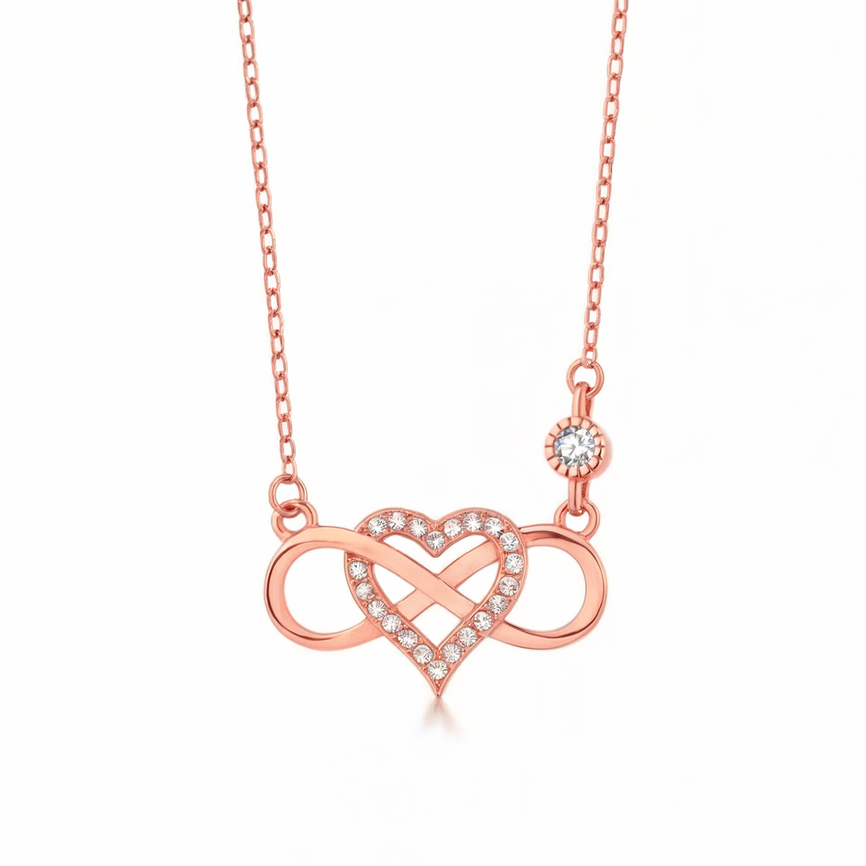 Collier Cœur Infini Diamant Éternel
