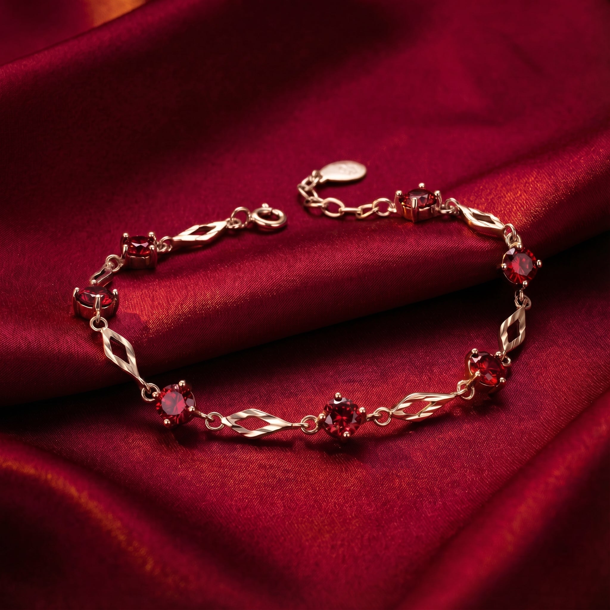 the-aderyn-station-bracelet-s925-sterling-silver in rose gold finish