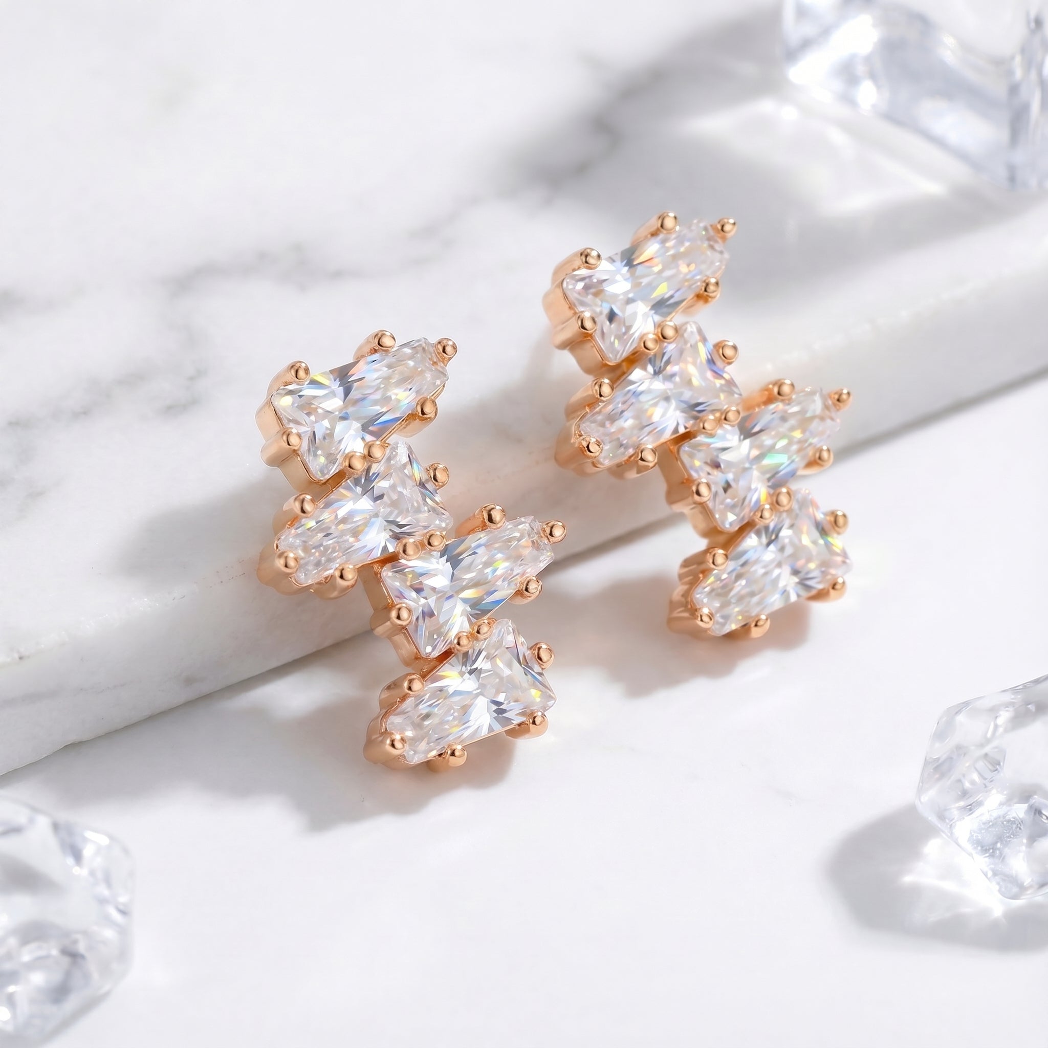 the-alizia-clusters-18k-gold-vermeil in rose gold finish