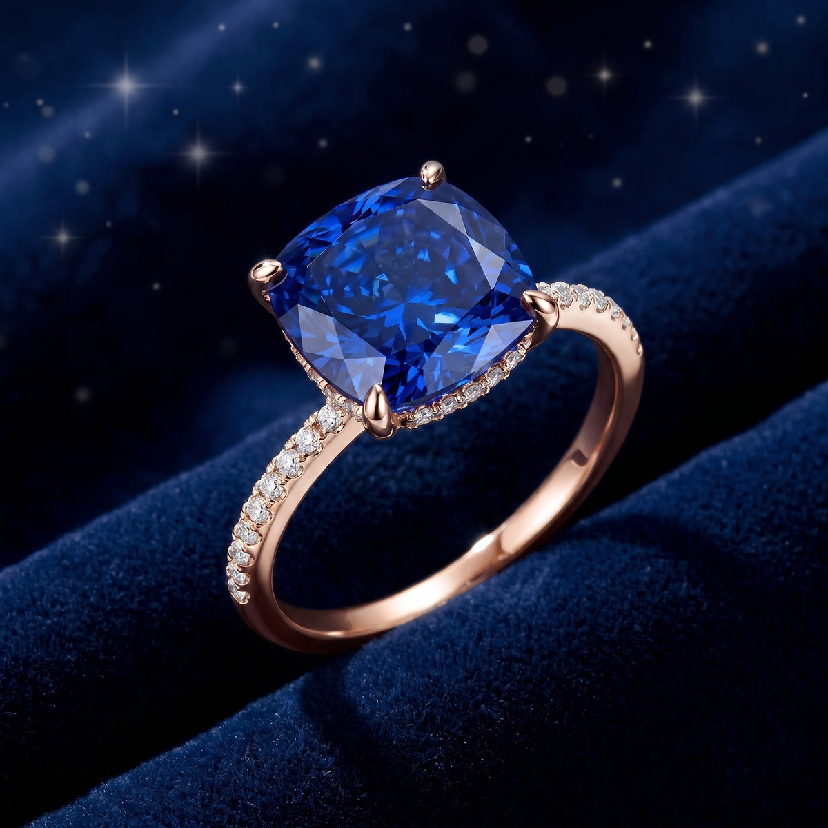 the-arwenna-cushion-ring-s925-sterling-silver in rose gold finish