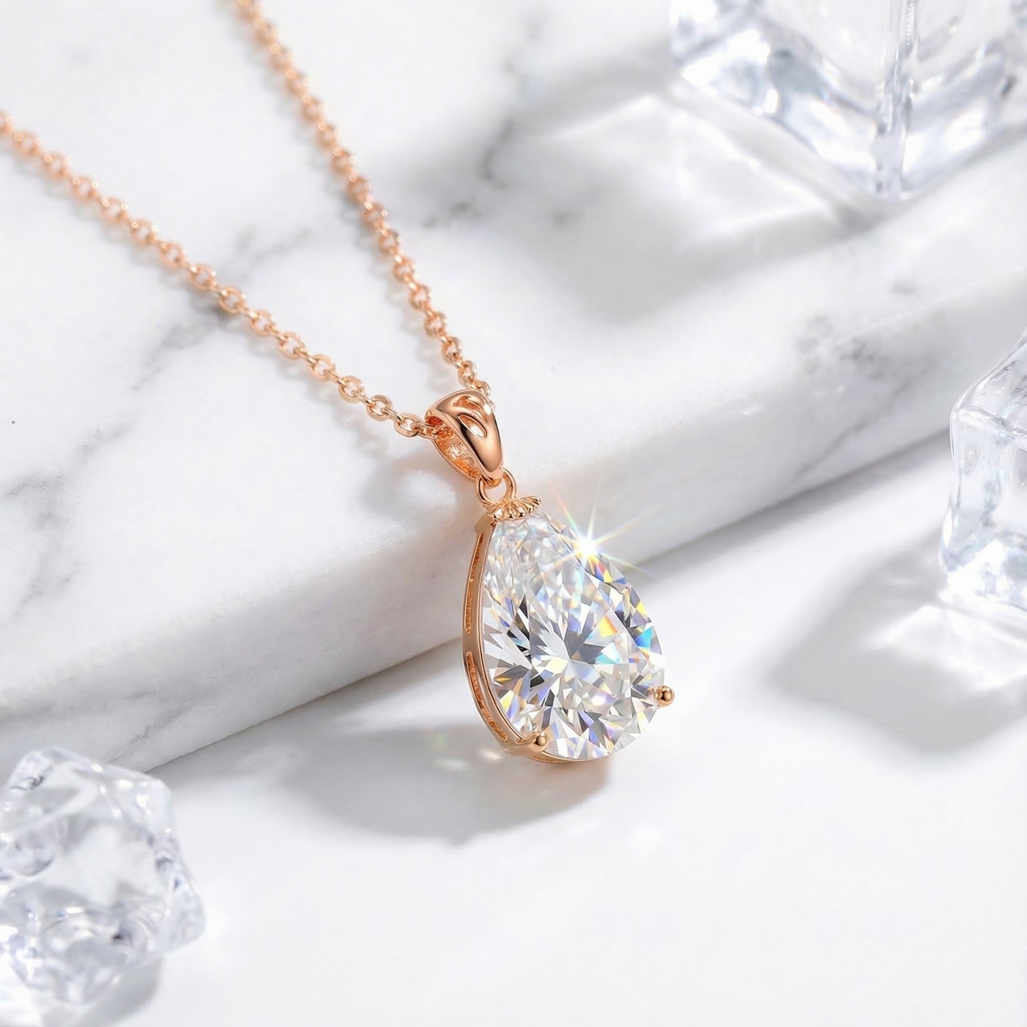 the-luceria-teardrop-18k-gold-vermeil in rose gold finish