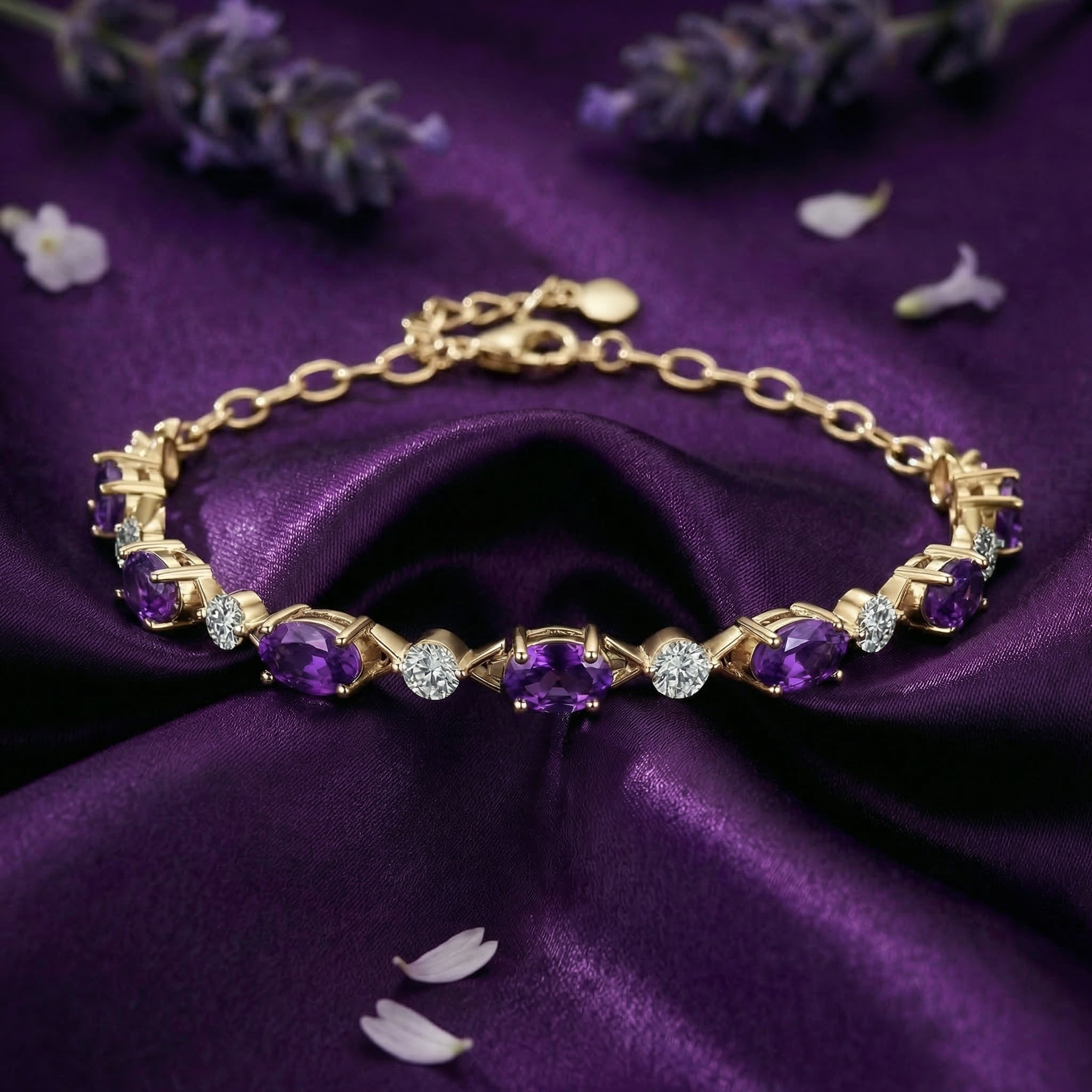 the-verona-oval-bracelet-s925-sterling-silver in gold finish