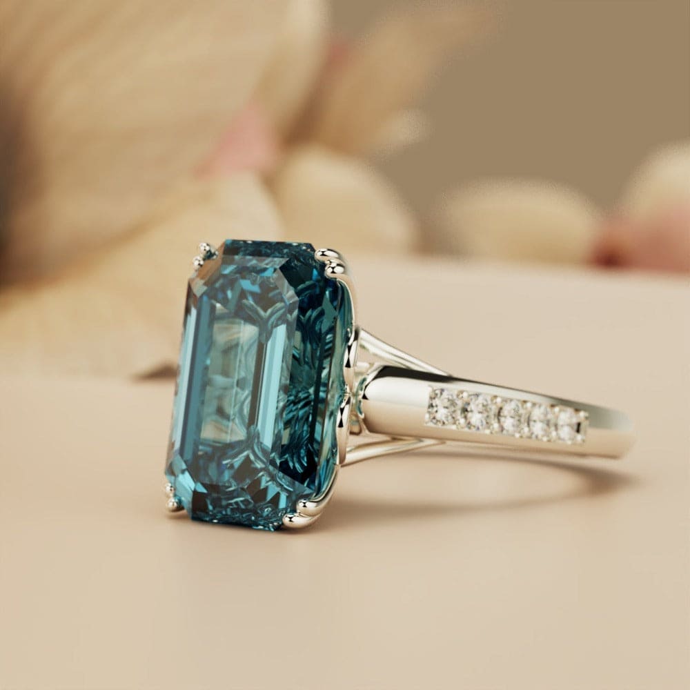 Azure Dream: Geformtes Duo-Ring-Paket – S925 Sterling Silber