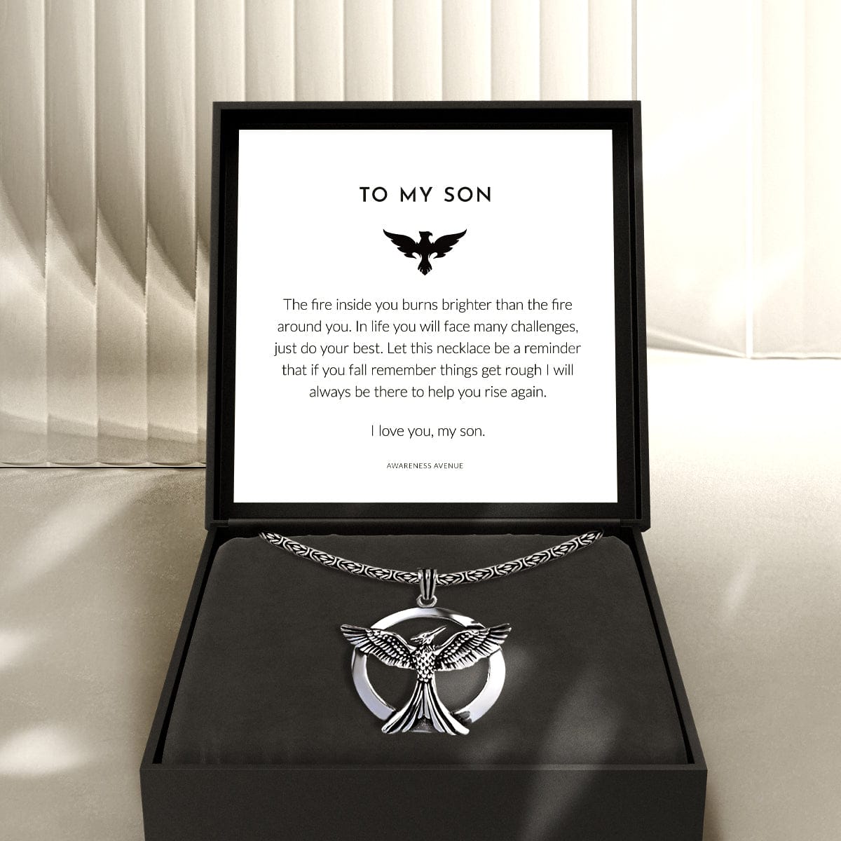 À Mon Fils | Collier Phénix 925S
