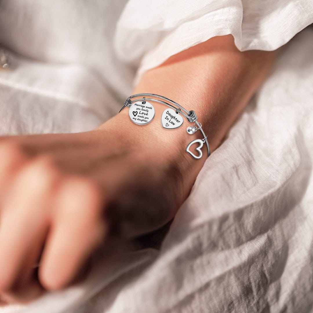 À Ma Belle-Fille | Cadeau Sincère | Bracelet Jonc