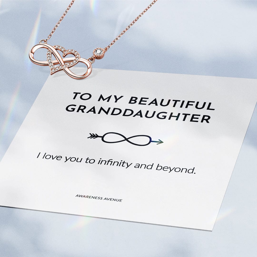 À Ma Petite-Fille | Je T'aime à l'Infini | Collier 925S