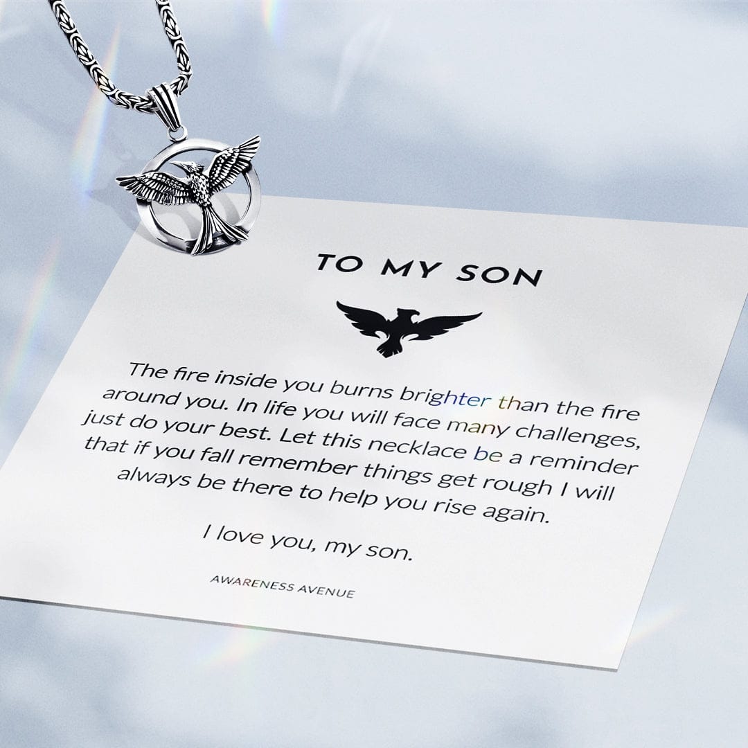À Mon Fils | Collier Phénix 925S