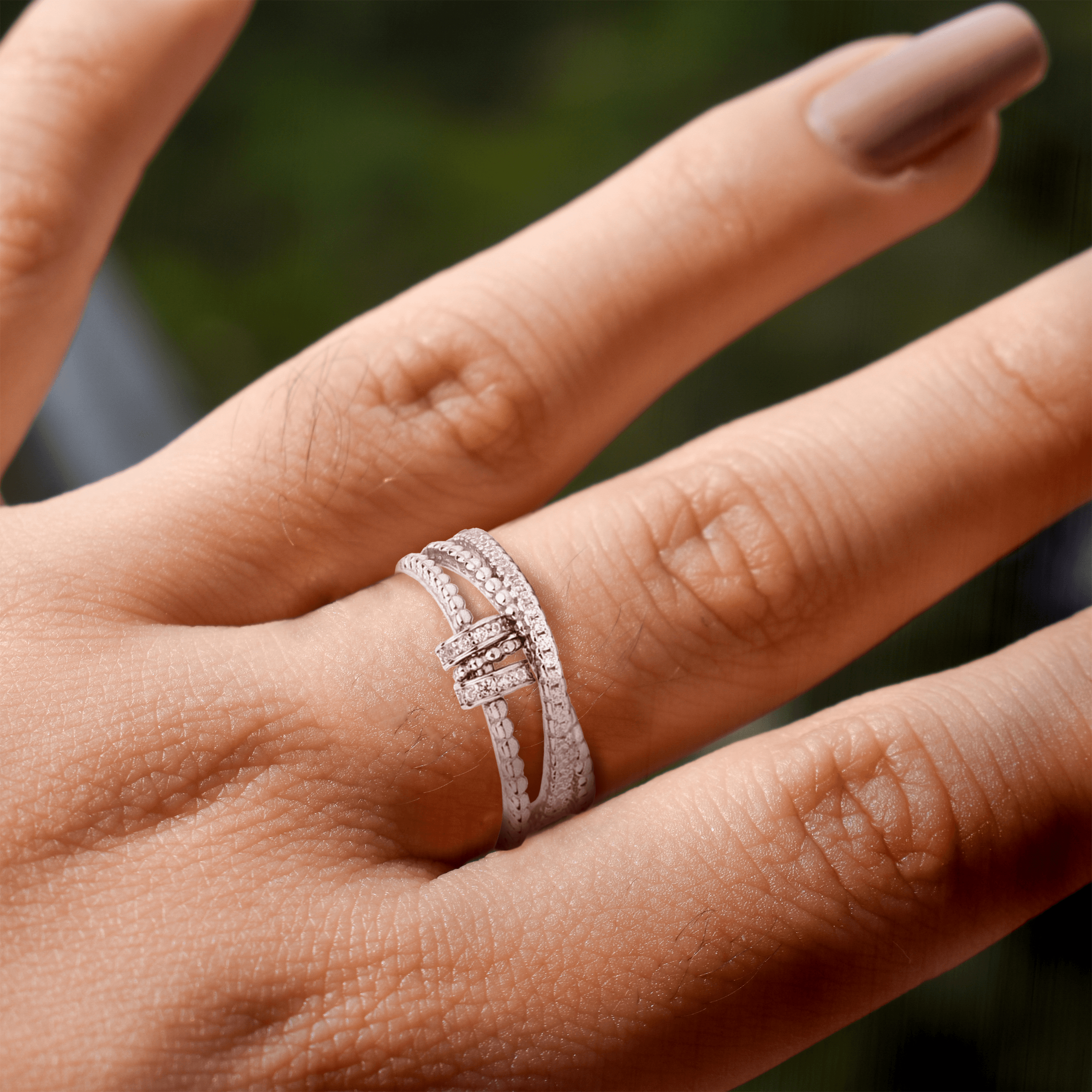 À ma fille adorée | Chassez votre anxiété | Bague anti-stress 925S