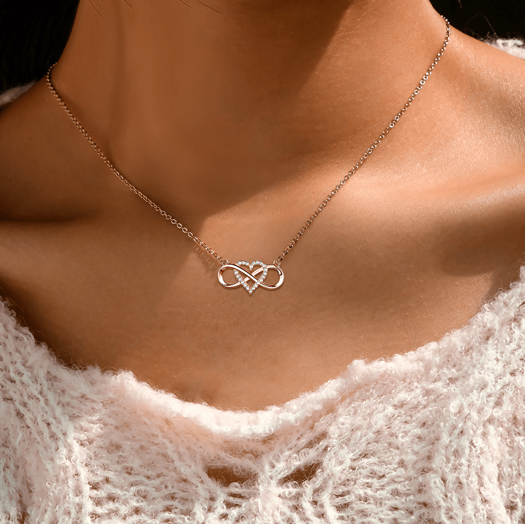 À Ma Petite-Fille | Je T'aime à l'Infini | Collier 925S