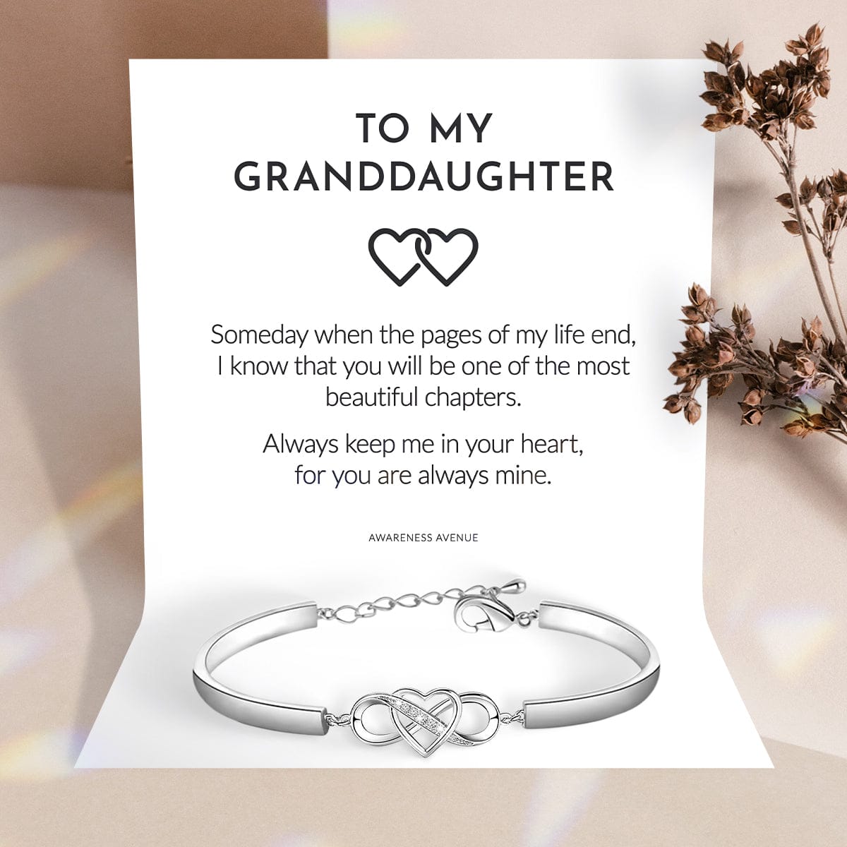 To My Granddaughter Jewelry Set | Always Keep Me In Your Heart