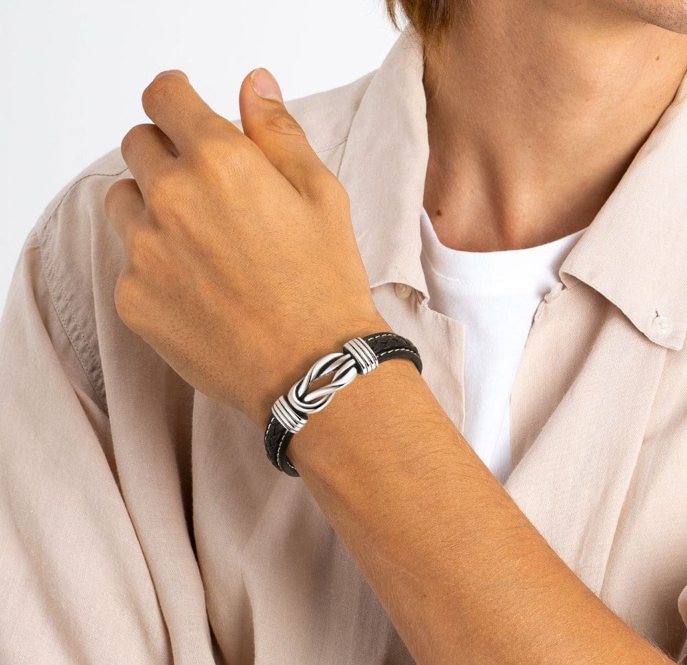 Bracelet Infini Homme 'Mère & Fils' Liés Pour Toujours